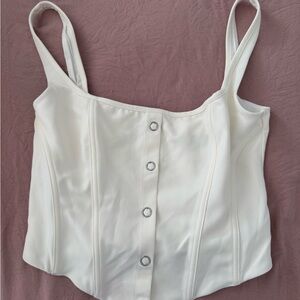 White Fox Corset Top